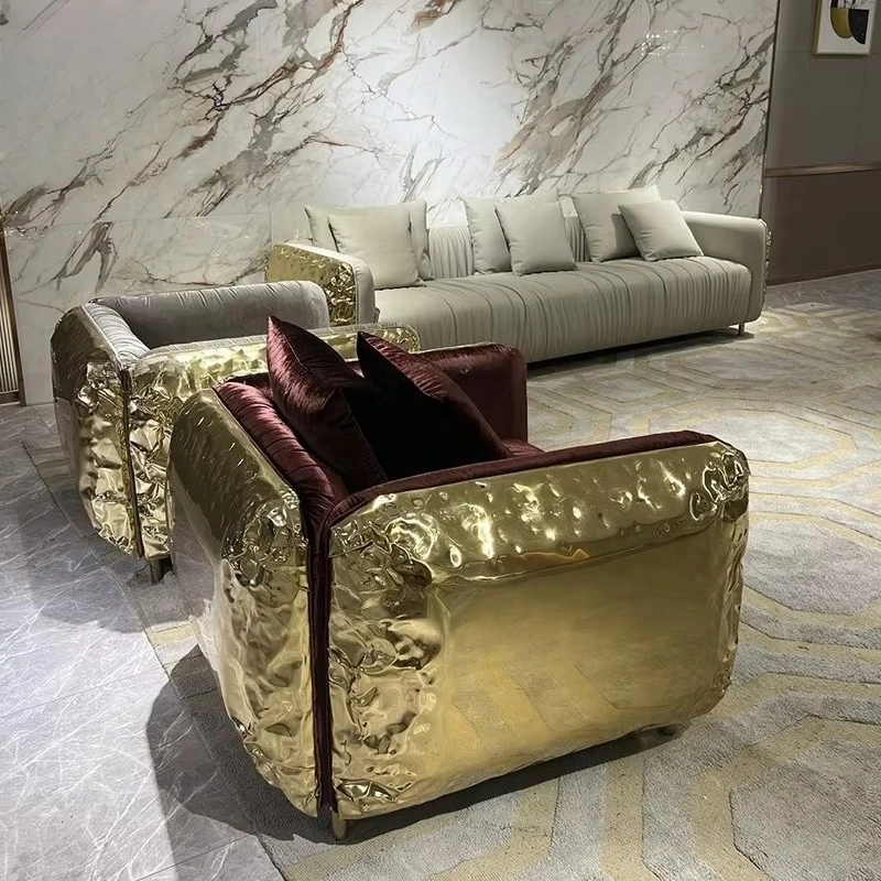High-end Custom Italian Couches Living Room Solid Wood Fabric Sofa House Villa Sitting Room Luxury Modern Furniture Sofa Set