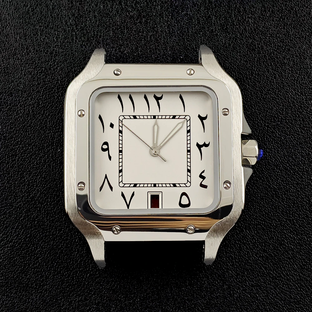 NH35 watch case men's watch stainless steel case custom logo dial with 6-point clock dial NH35 movement watch accessories