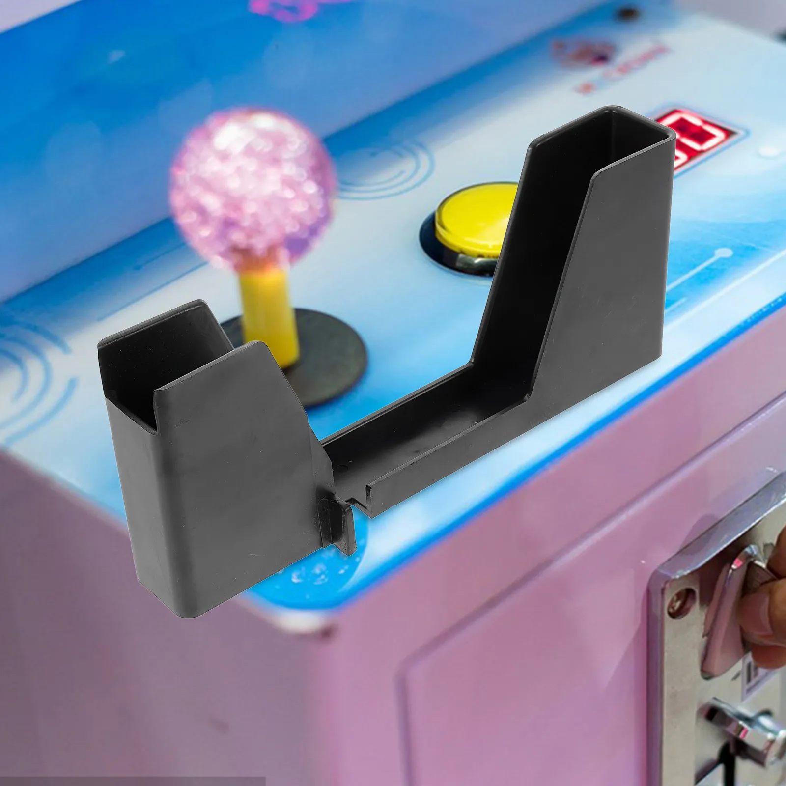 Modern Black Ticket Holder Box for Game Machines Raffle Tickets Dispenser Lottery Tokens Stamp Rolls Carnival Event Tickets