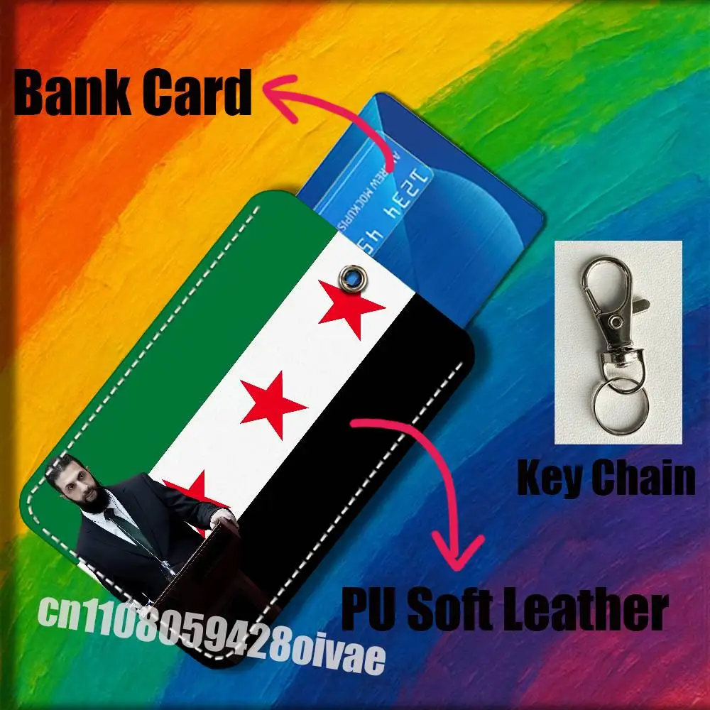 アハマド・ヒュースイン・アル・シャラ（シリア人）用IDクリップ、クレジットカード、銀行カード、バッグ、バス、食事カードホルダー、カバー、ポケットデコレーション、キーホルダー