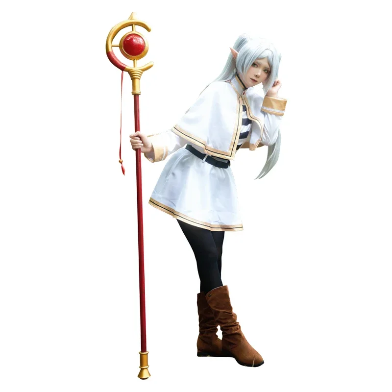 Disfraz de Cosplay de Sousou No Freeze, disfraz de fantasía Freeze para mujeres adultas y niñas, vestido de peluca de Anime, trajes de fantasía, traje de Halloween