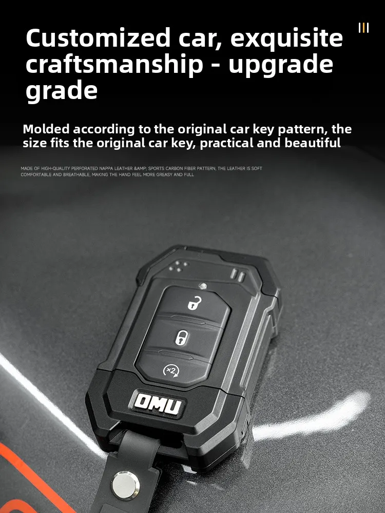 OMU مفتاح قذيفة خاص 18-24 رانجلر JL المصارع تعديل مفتاح السيارة قذيفة الغطاء الواقي 4xe مفتاح قذيفة #3