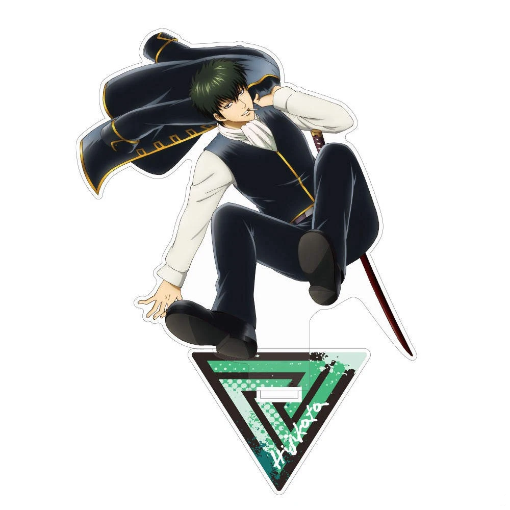 Магазин аниме GinTama Takasugi Okita Hijikata Gin-san Katsugeki Ver, акриловая подставка для персонажей, настольный декор, подарки для фанатов, около 15 см