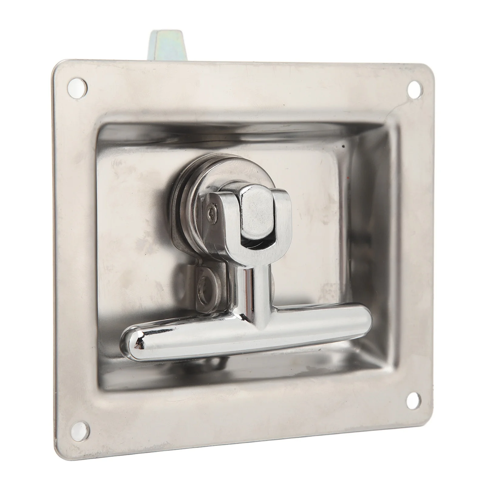 Folding T Handle Lock Keep Safety Rotating Unlock Stainless Steel Door Handle Lock for RV Yacht
