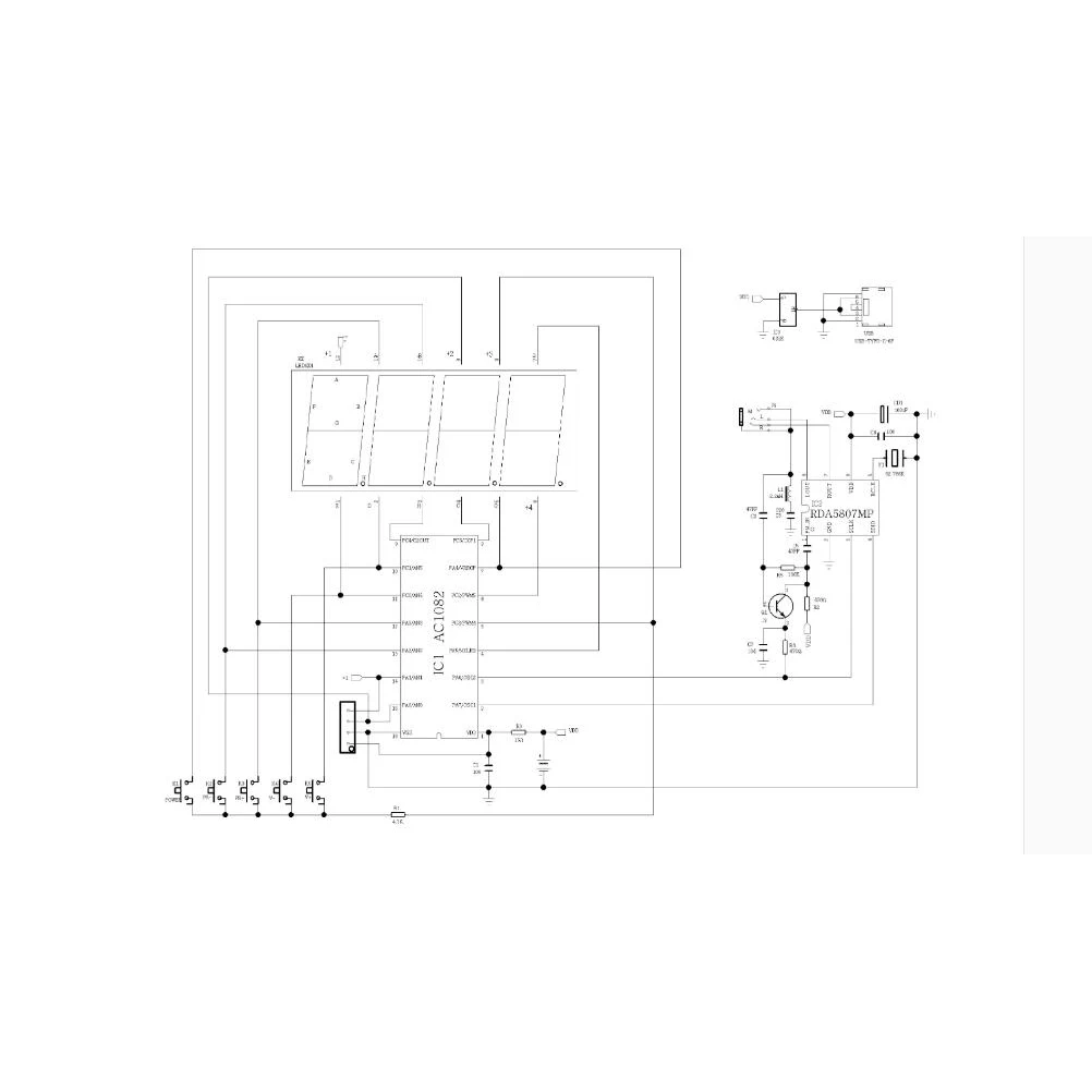 LEDデジタルディスプレイ,FMステレオラジオモジュール,モデル87.0-108.0mzh,学校の練習