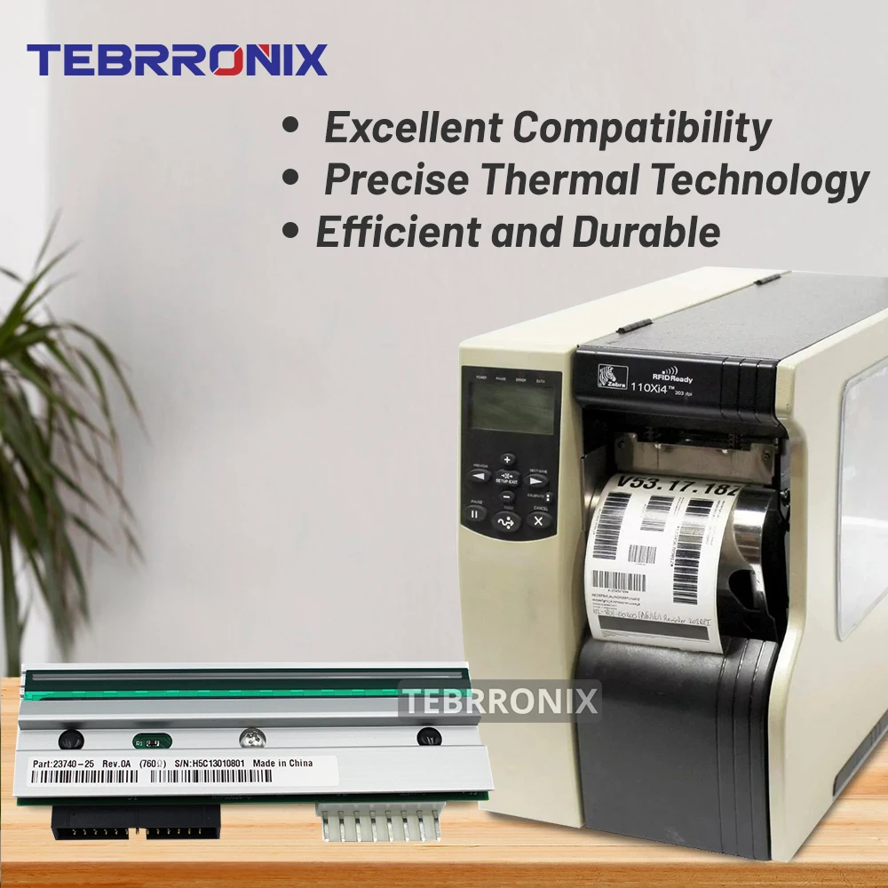 P1004230 New Printhead for Zebra 110xi4 Thermal Barcode Label Printer 203dpi Print Head