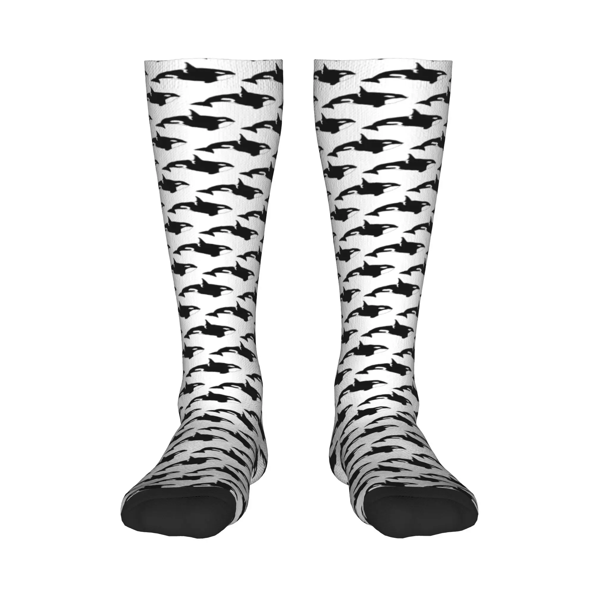 

Всесезонные чулки для экипажа, носки Killer Whale (Orcinus orca), модные длинные носки в стиле Харадзюку в стиле хип-хоп, аксессуары для мужчин и женщин, подарки