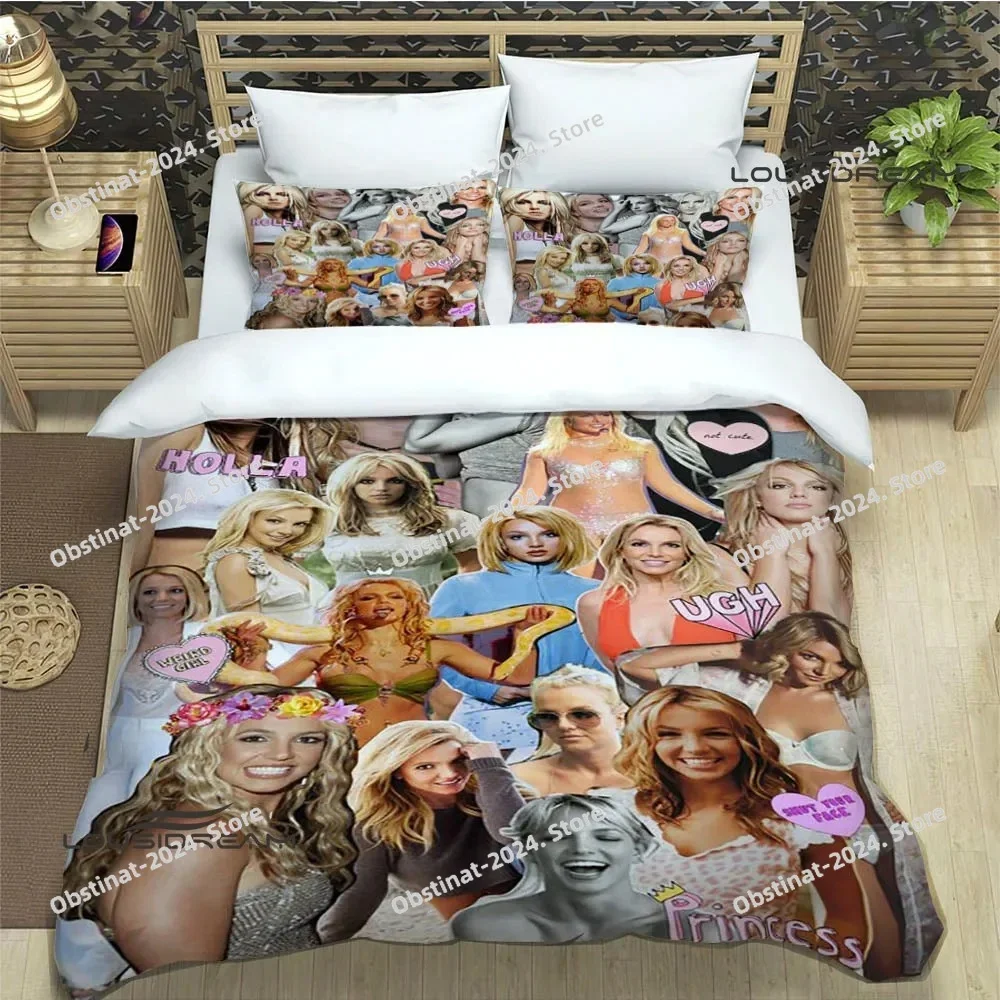 Star Britney Spearsr Bedding Sets exquisite bed supplies set duvet cover bed comforter set bedding set luxury birthday gift