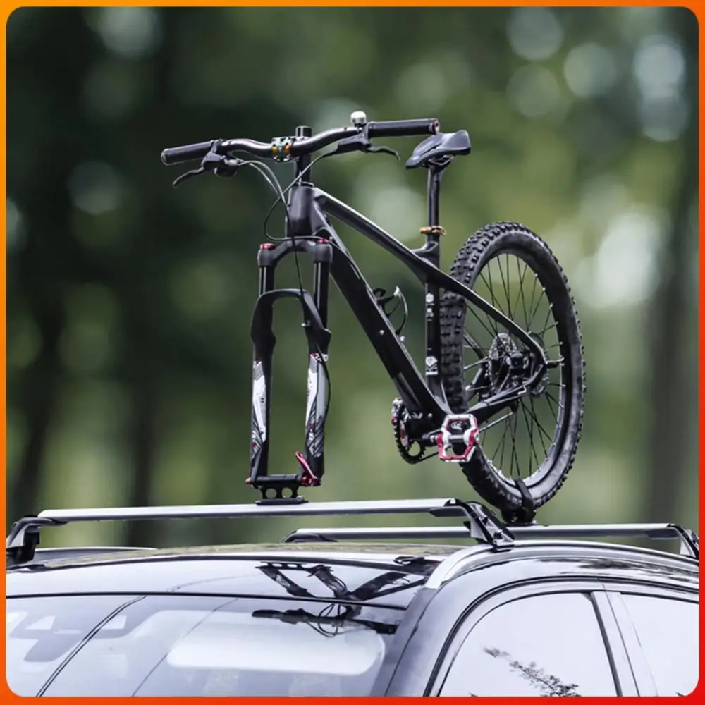 

Aluminum Alloy Bicycle Transportation Carry Bracket Quick Install Accessories Bicycle Car Roof Rack Mount Carrier