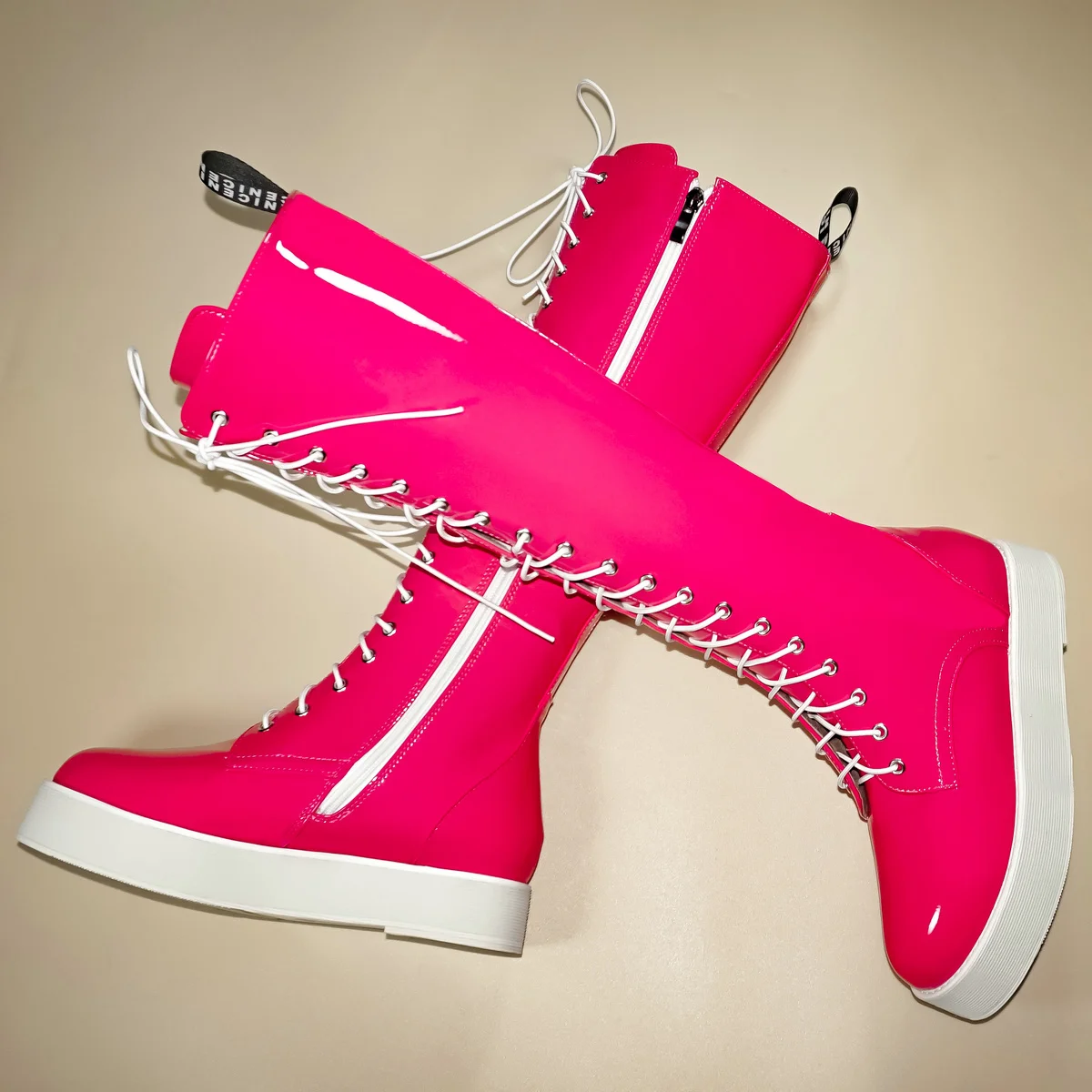 

Winter Pumps Size 48 Shoes Women Plus Size 50 Patent Leather Flat With Knee High Boots Big Size 49 Chunky Sneakers US 11 Shoes