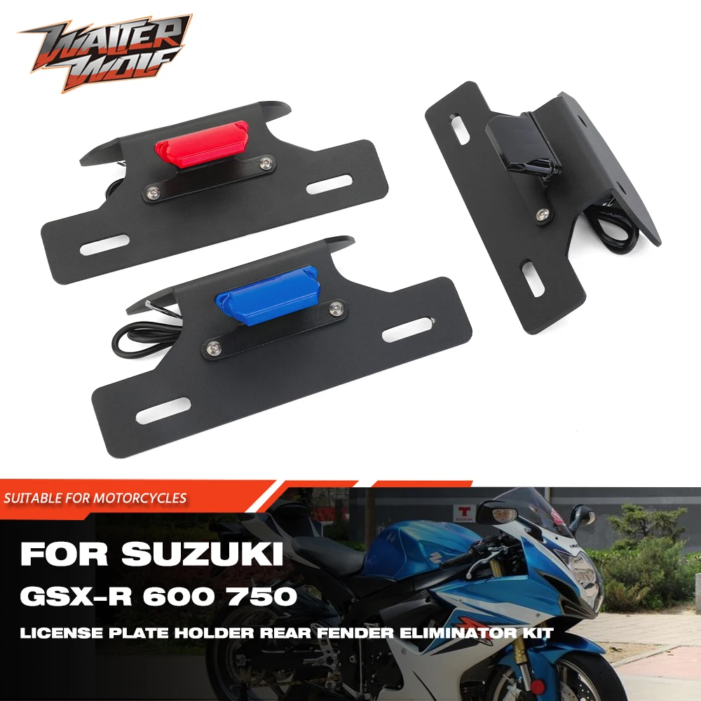 

Motorcycle Registration Plate Holder License Frame For SUZUKI GSXR600 GSXR750 Rear Fender Eliminator Kit GSX R GSX-R 600 750