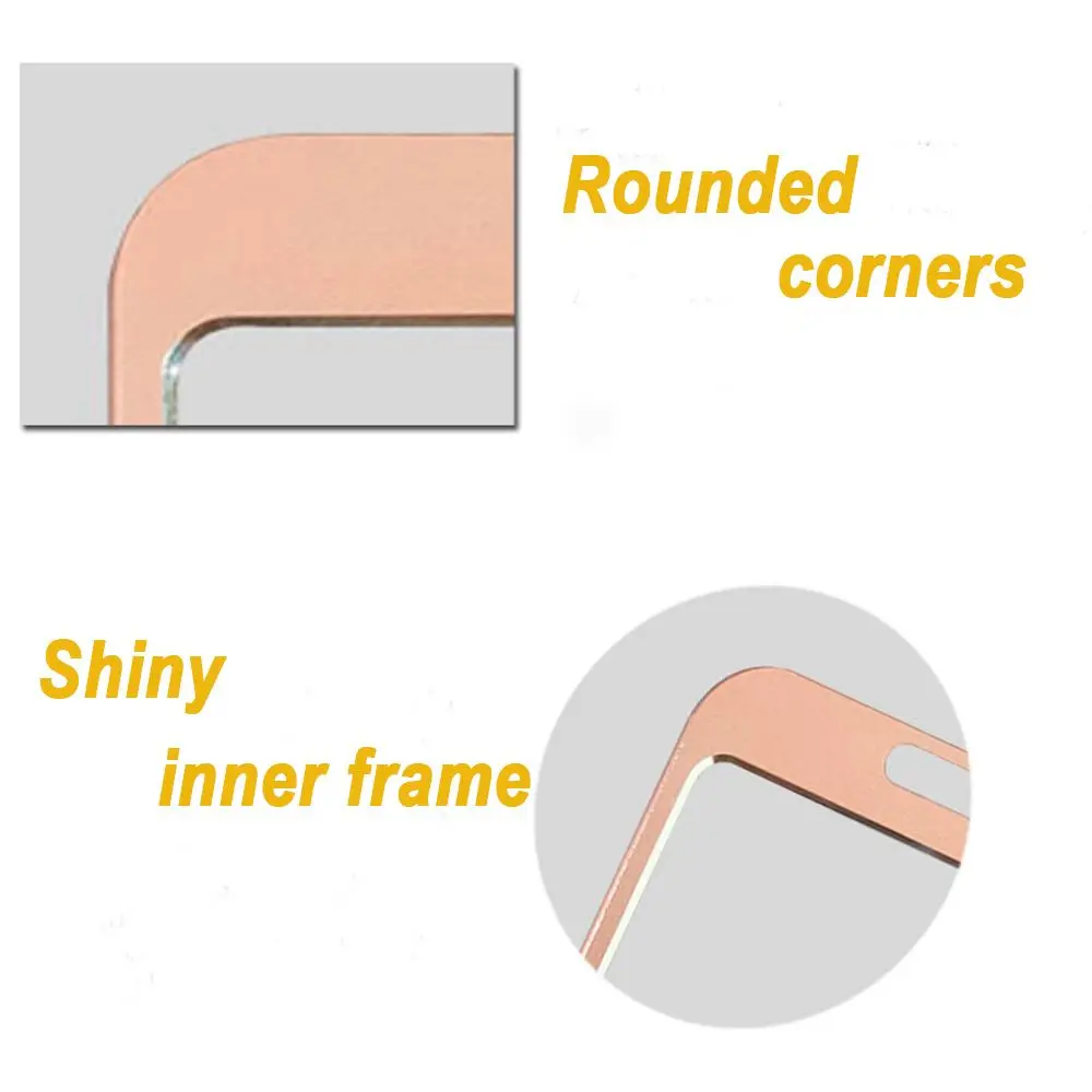 1 Pc Luminum Alloy Vertical Card Cover High Quality Name Cover Double-sided Card Protector Cover Office Supplies