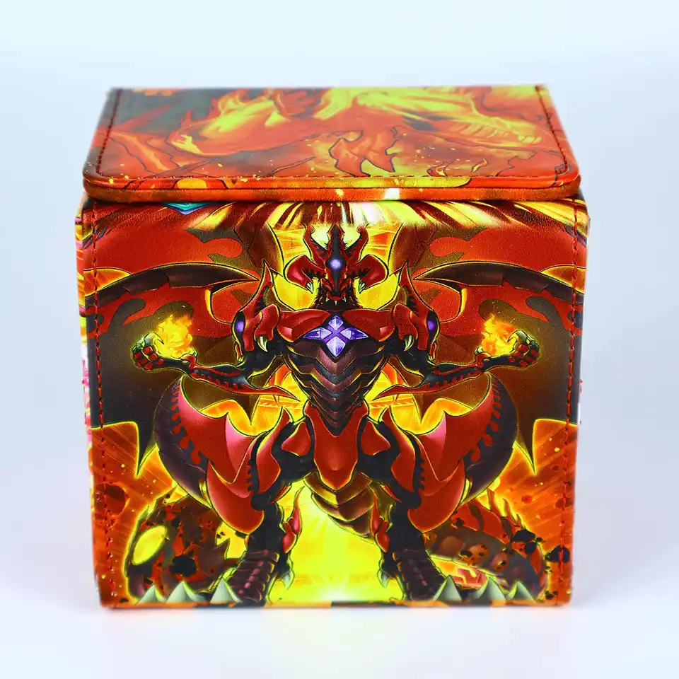 Diy Yu-Gi-Oh! Red Dragon Archfiend/assault Mode Card Storage Box Opcg Ptcg  Ws Ygo Leather Magnetic Card Storage Box Anime Gift - AliExpress 26