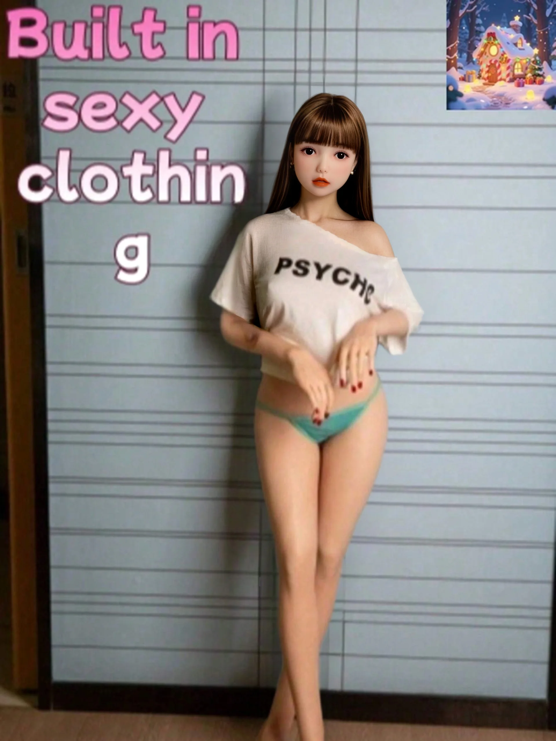 애니메이션 코스프레 132cm/100cm TPE 소형 리얼리틱 실리콘 미니 인형 부드러운 애니메이션 액션 피규어 인형 부드러운 실제 피부 촉감