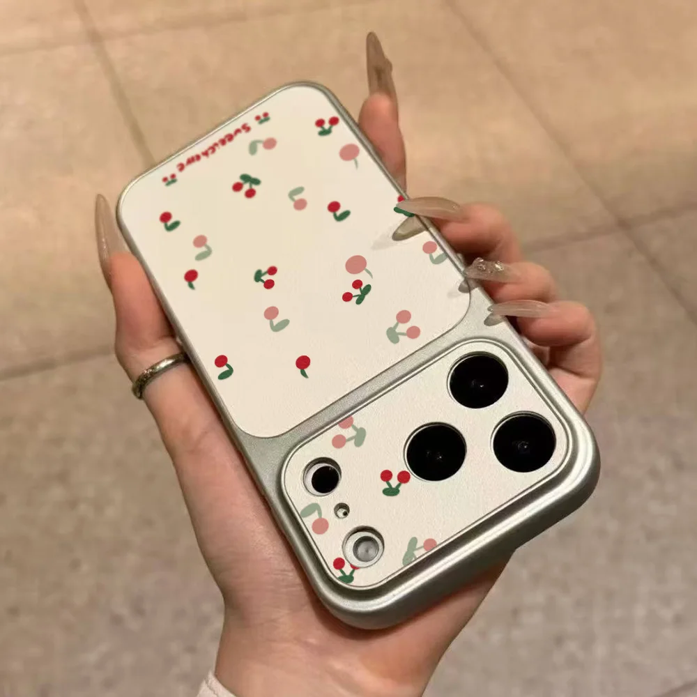 Sweet Cherry Bow Leather Phone Case For iPhone 12 14 17 Pro Max Cases 13 16 11 15 Pro Max Cute Soft Shockproof Protective Cover - view 5
