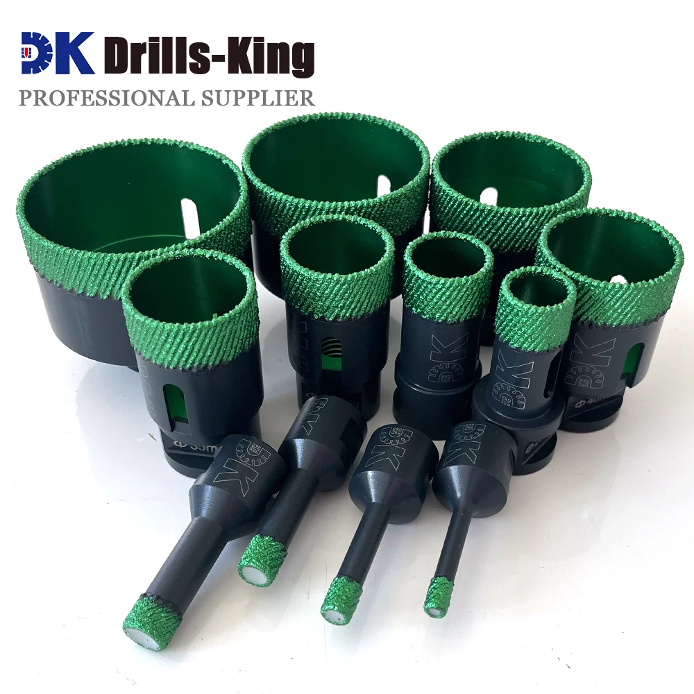 Drills-King 1pc Diamond Drill Bit M14 Matrix Drill Dia 20/25/32/35/40/50/60/68MM For Ceramic Granite Marble Stone Tile