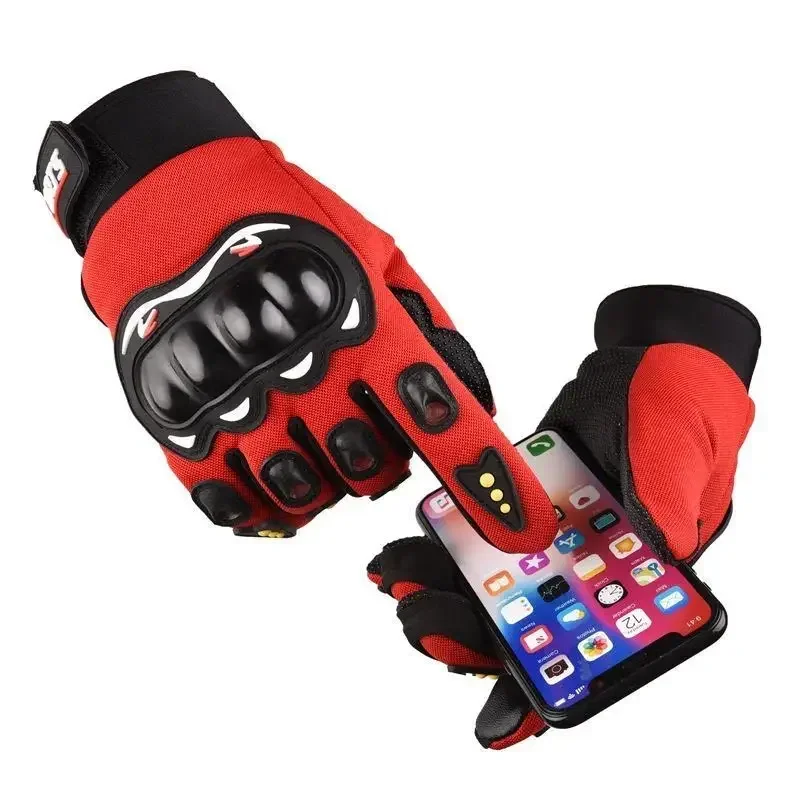 Gants de moto respirants à doigts fermés pour hommes, gants de course pour sports de plein air, gants d'équitation Crossbike