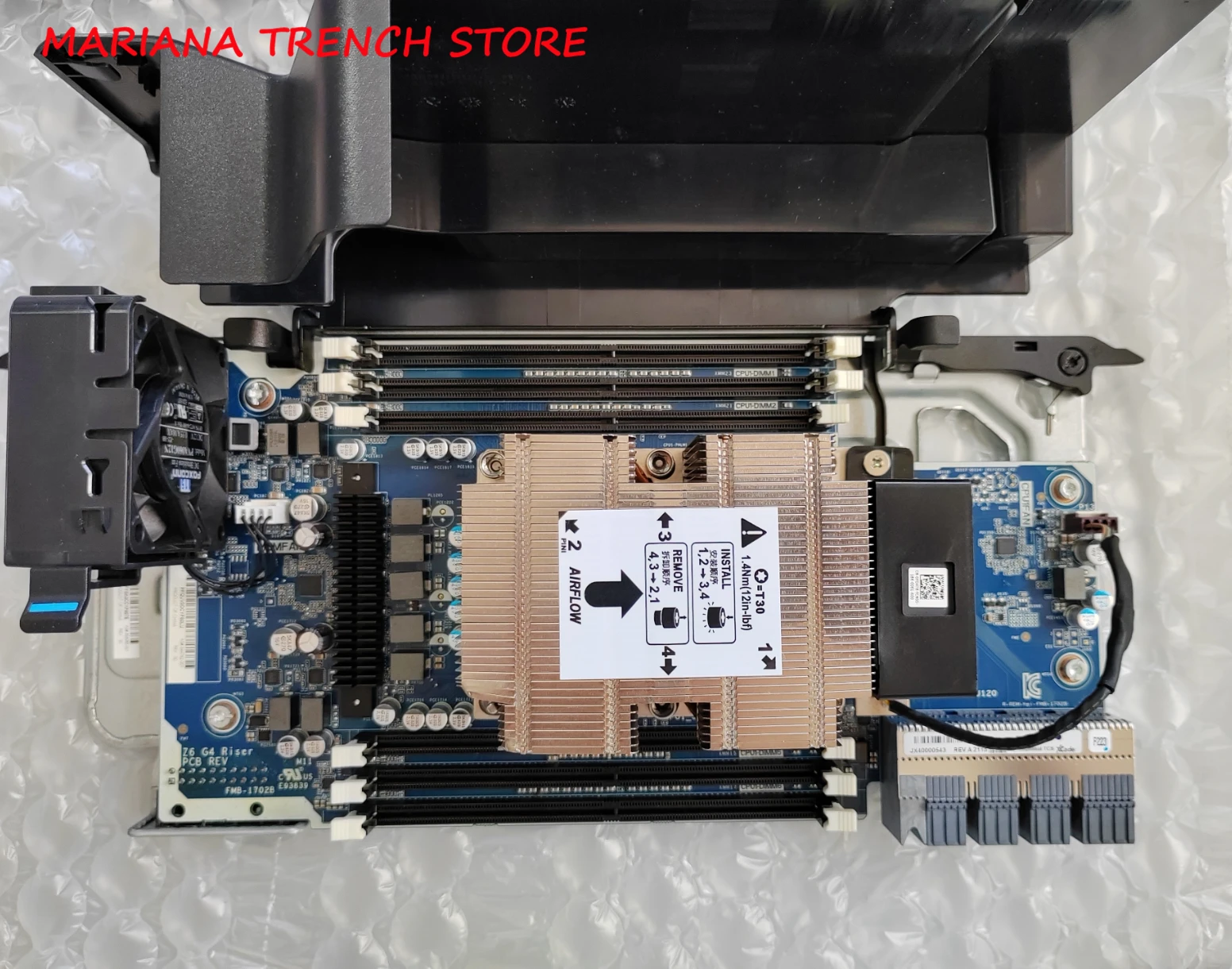 Placa de expansão de CPU para PC desktop HP Z6 G4, a segunda placa-mãe CPU e riser de memória 844782 -001