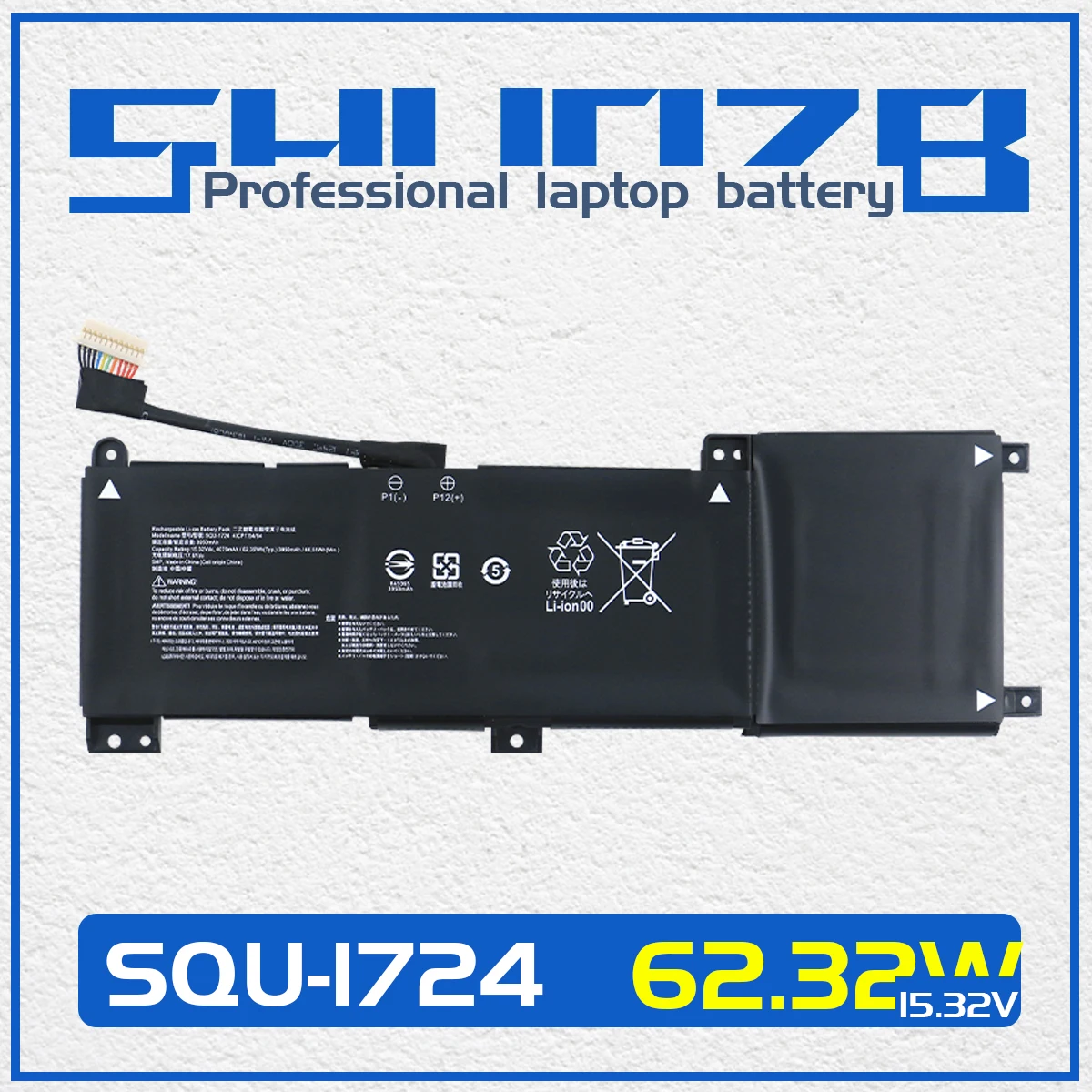 

SHUOZB New SQU-1724 Laptop Battery For AORUS 15-XA 15-WA 15-W9 15-SA 15 X9 for GIGABYTE THUNDEROBOT 911 Quanta SQU-1723