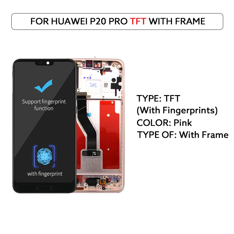 6.1 "OLED Voor Huawei P20 Pro Lcd Touch Screen Digitizer Vergadering CLT-L29 CLT-L09 CLT-AL00 HW-01K Lcd-scherm vervanging