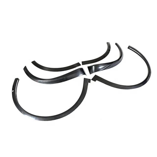 Creease 6 TEILE/SATZ Carbon Faser Auto Seite Fender Flare Radlauf Kotflügel Flares Trim für Modell X 16-18