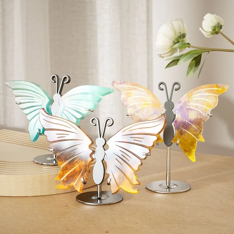 Pendentif en forme d'aile de papillon, ornement en gypse, moule en Silicone, bricolage d'aromathérapie, décoration de salle de printemps, moule en résine, artisanat de maison