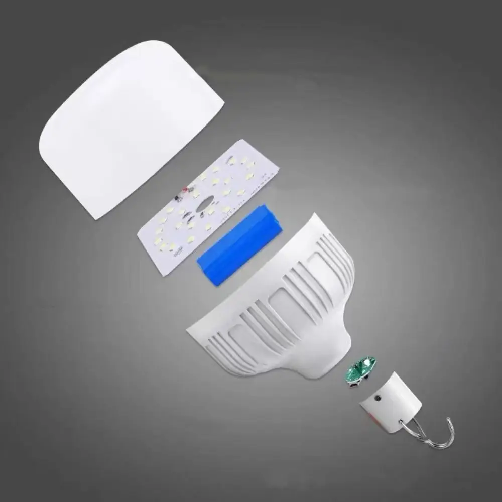 New USB Rechargeable LED Lamp Bulbs 30W Waterproof Emergency Light Portable Hook 3 Lighting Modes Camping Light Picnic