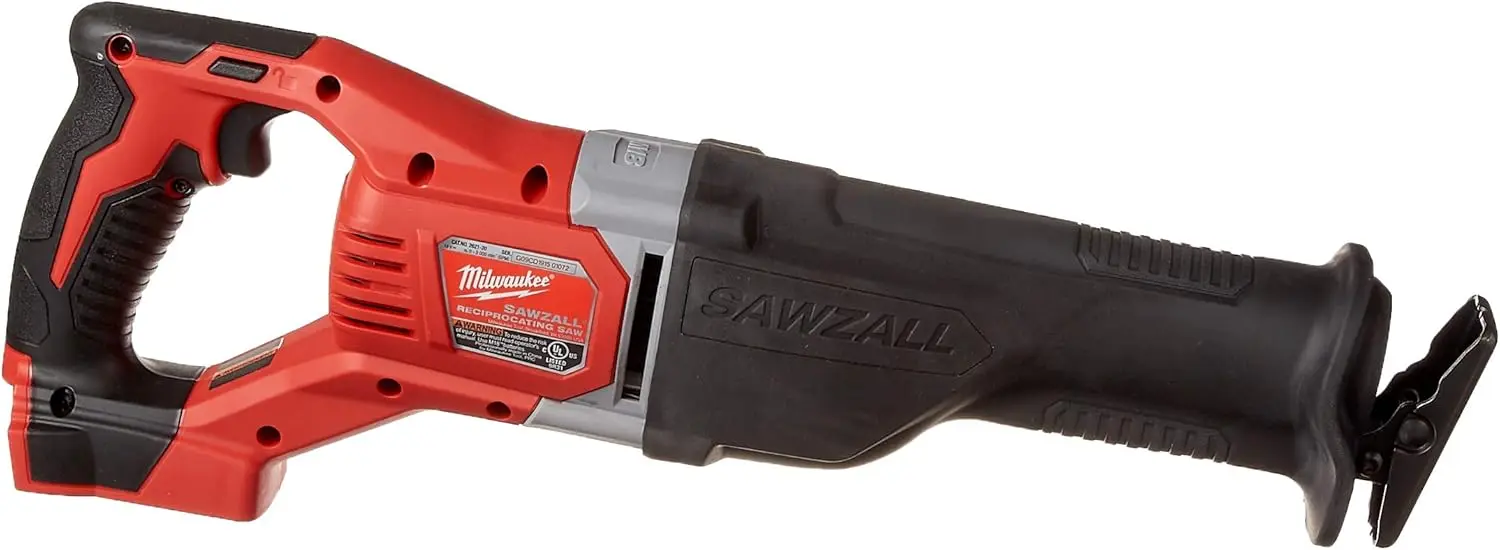 Milwaukee 2621-20 M18 18 V Lithium-Ionen-Akku-Säge Zall 3.000 U/min Säbelsäge mit Quik Lok-Klingenklemme (zurückes Werkzeug)