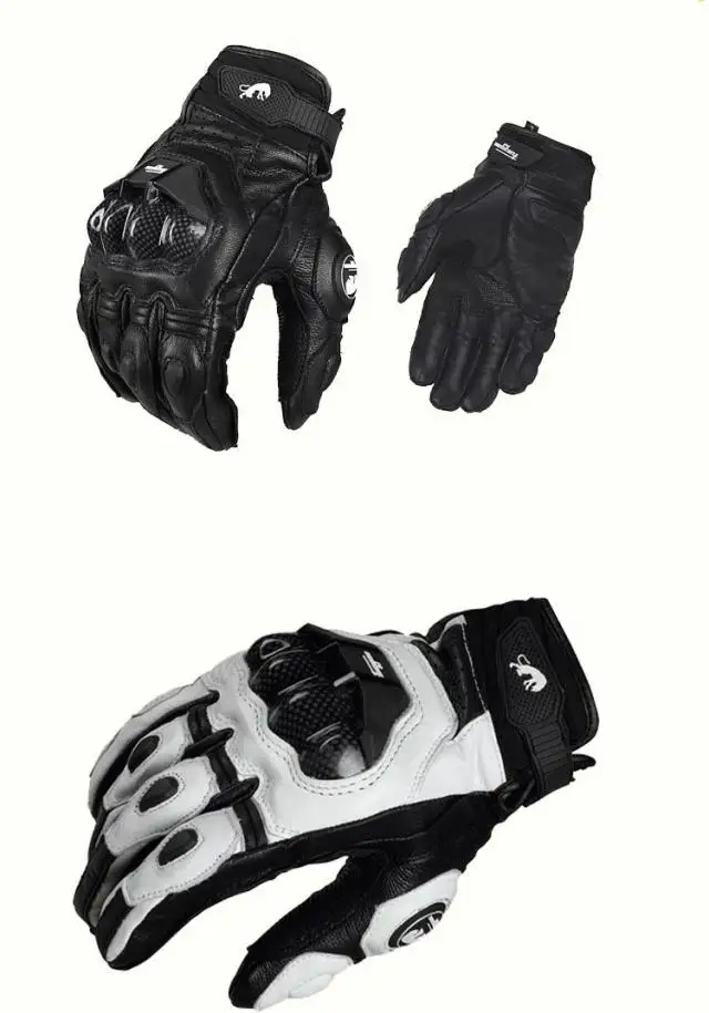 Furygan AFS6 Motorcycle Gloves Summer Moto Racing Gloves Carbon Fiber Leather Motorbike Gloves Protective Gear