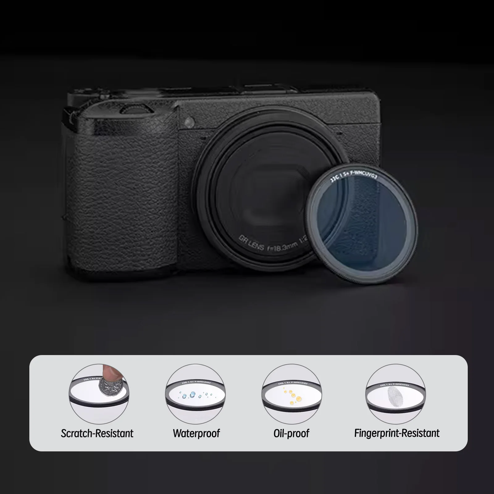 UV Protective Filter For Ricoh GR IV HDF GRIV GR4 Monochrome GR IIIx HDF GR III HDF GR II GR3x GR3 GR2 Camera view 4