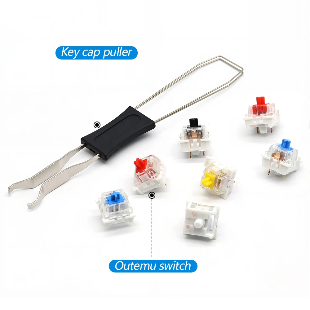 Outemu Switches+2in1 shaft puller for Mechanical Keyboard RGB 3pin Dustproof Linear Tactile Clicky Mute Compatible MX Switch