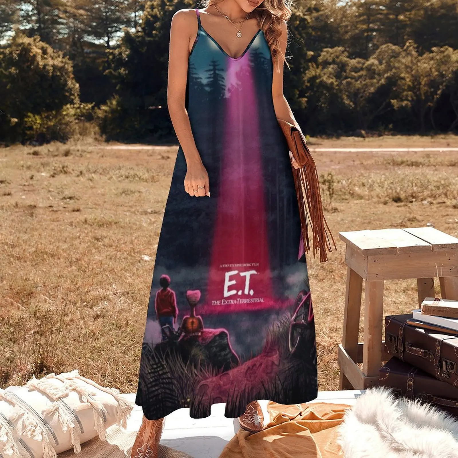 E.T. The Extra Terrestrial (1982) Movie Sleeveless Dress bandage dress evening dresses ladies Dress