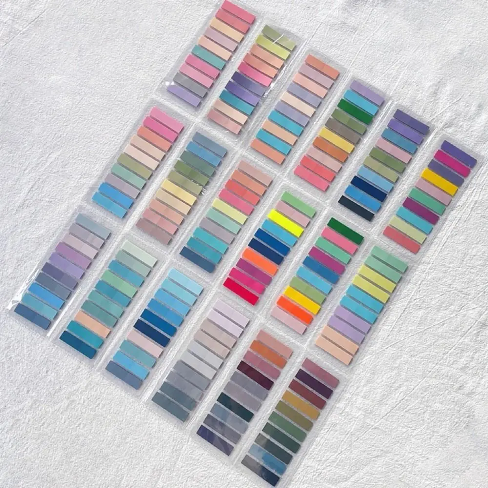 3600 Stuks Zelfklevende Index Tabs Set Waterdichte Multi Color Morandi Sticky Notes PET Transparante Annotatie Tabs Label Stickers