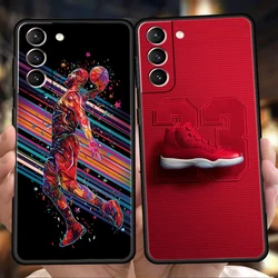 Basketball Basket Sports Phone Case for Samsung Galaxy S24 S23 S22 S20 S21 FE Ultra S24 S23 S10 S10E S9 S8 Plus 5G Shell Capas