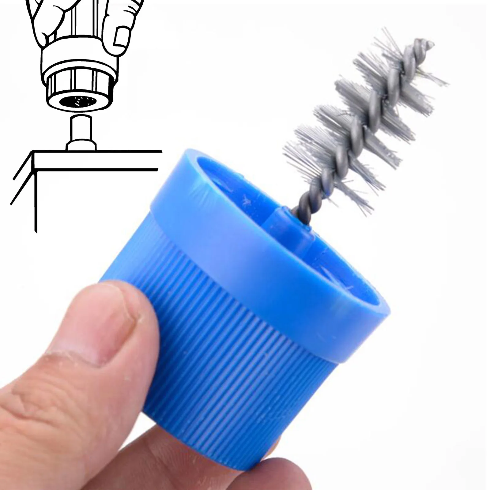 

2 in 1 Car Wash Cleaning Battery Wire Brush Post Terminal Cable Cleaner Dirt Corrosion Brushes Hand Tool Car Detailing Brushes