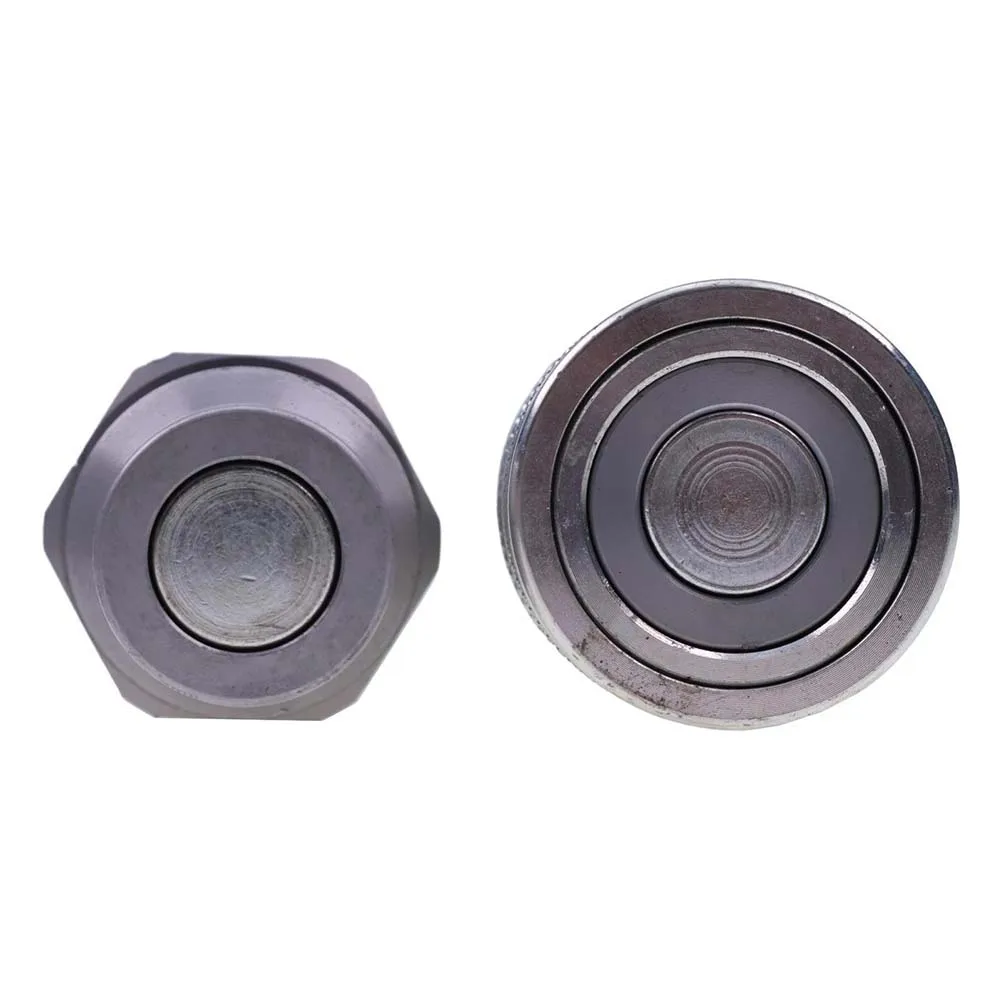 Hydraulic Flat Face Quick Connect Coupling Kit 1938334 Male 1938335 Female for CAT Loaders Skid Steers Tractors