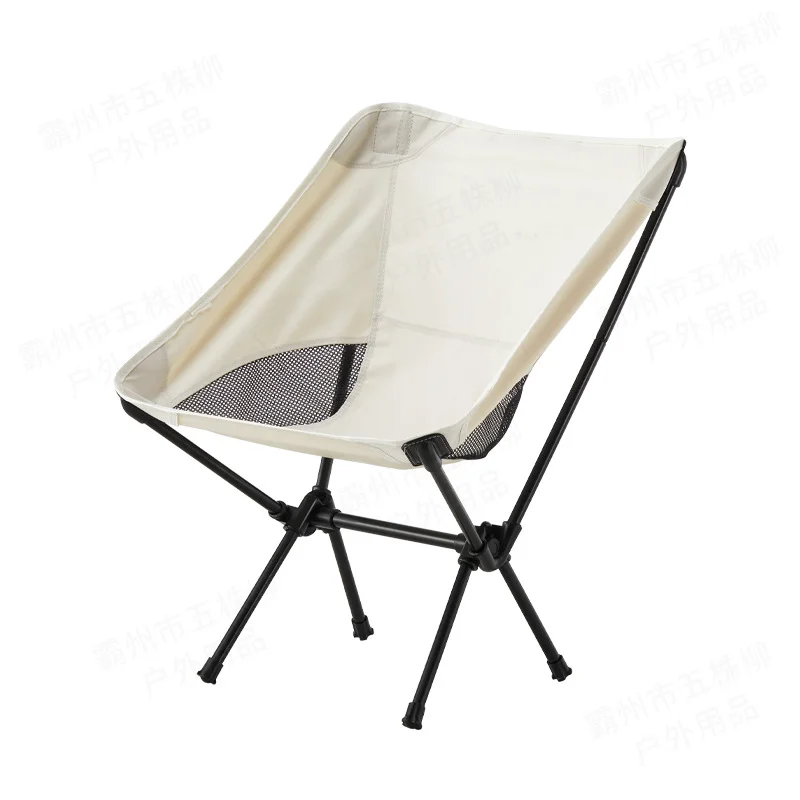 Lightweight Folding Camping Chair, Portable Stable Outdoor Seat with Carry Bag for Beach Fishing Picnic Trips