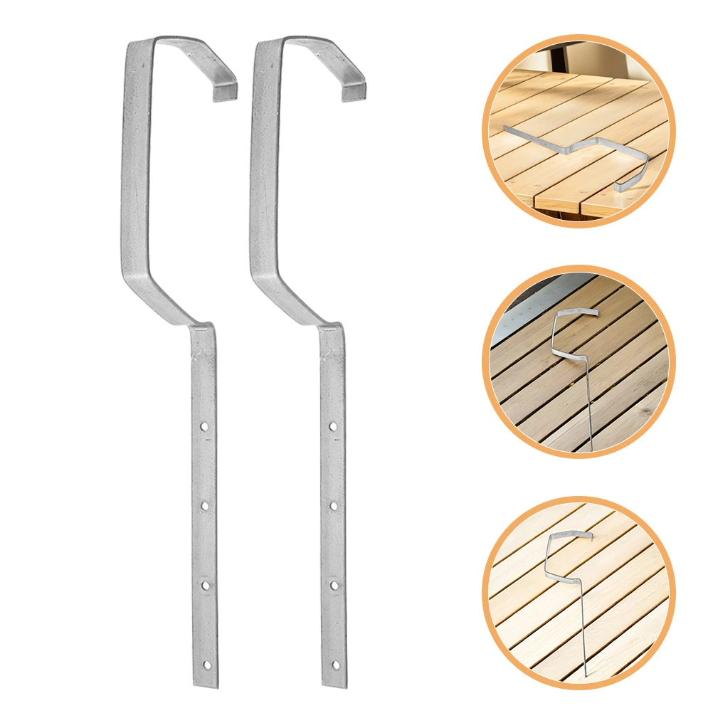 

4 Pcs Gutter Bracket Support Metal Brackets Heavy Guttering Fixed Rain Racks Iron Holder Roof