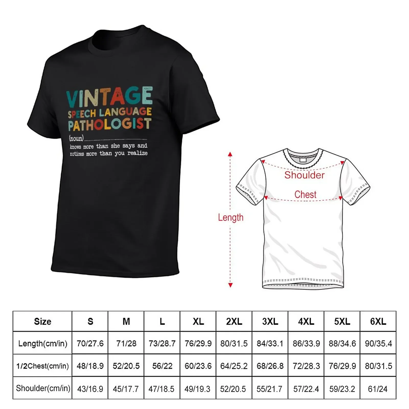 Définition Vintage Speech Language Pathologist Gift For Women Men T-Shirt anime clothes graphics vintage t shirt for men