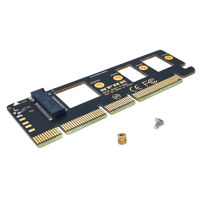 2x Erweiterungs karte m.2 nvme ssd to pcie 3,0x16/x8/x4 Desktop-SSD-Adapter karten unterstützung Größe ssd