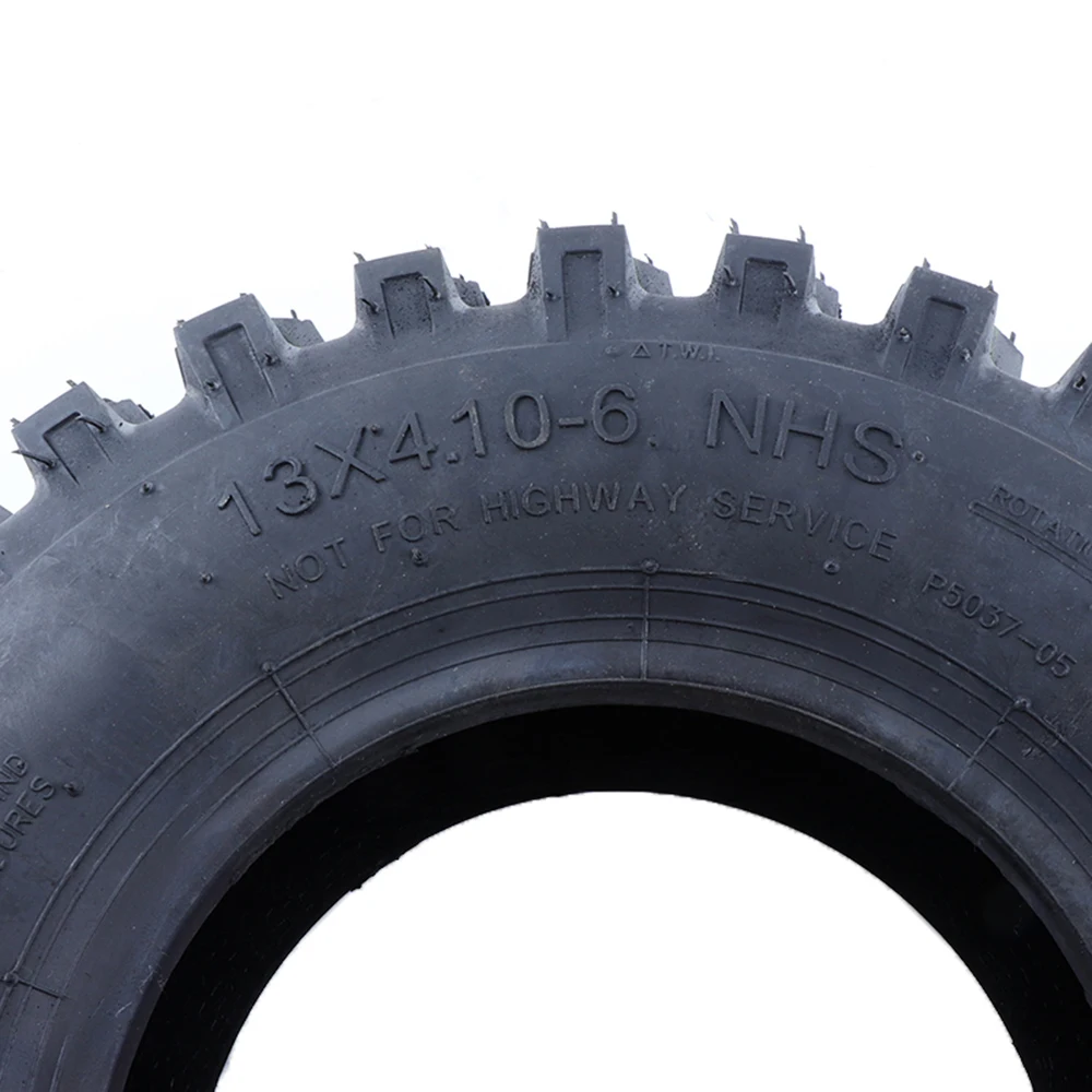 13x4.10-6 إطارات دون أنابيب 4.10-6 "4 PR إطار مفرغ مناسب لمنفاخ الثلج الثلج ATV الذهاب كارت رباعية 4 عجلات عربات التي تجرها الدواب أجزاء الدراجة الصغيرة