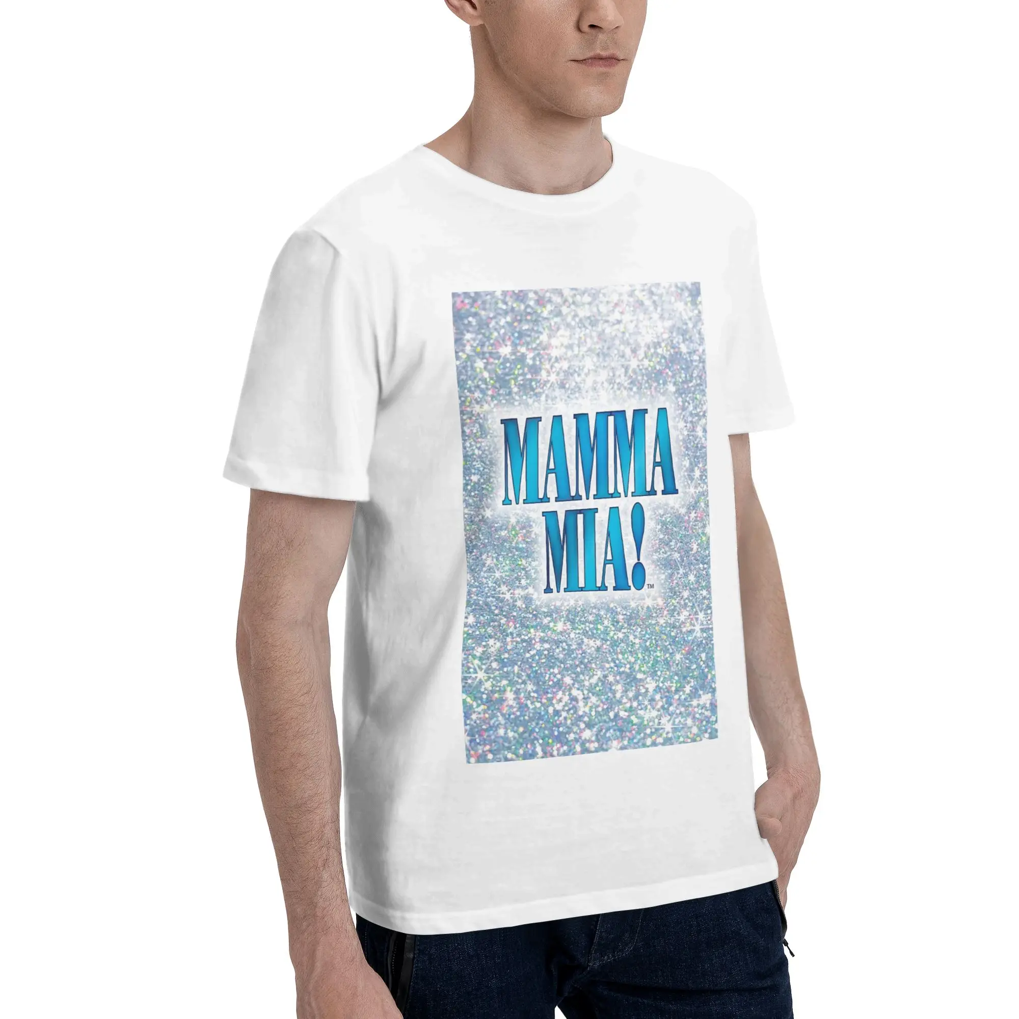 

Mamma Mia 2 Men T-Shirt Oversized T Shirts Men's Crew Neck Cotton Tees Short Summer Male