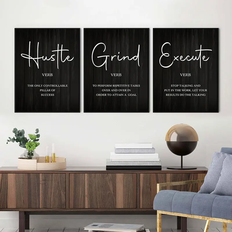 Modern Inspirational Words Canvas Art Poster Prints Simple Motivational Wall Decorative Picture for Living Room Bedroom