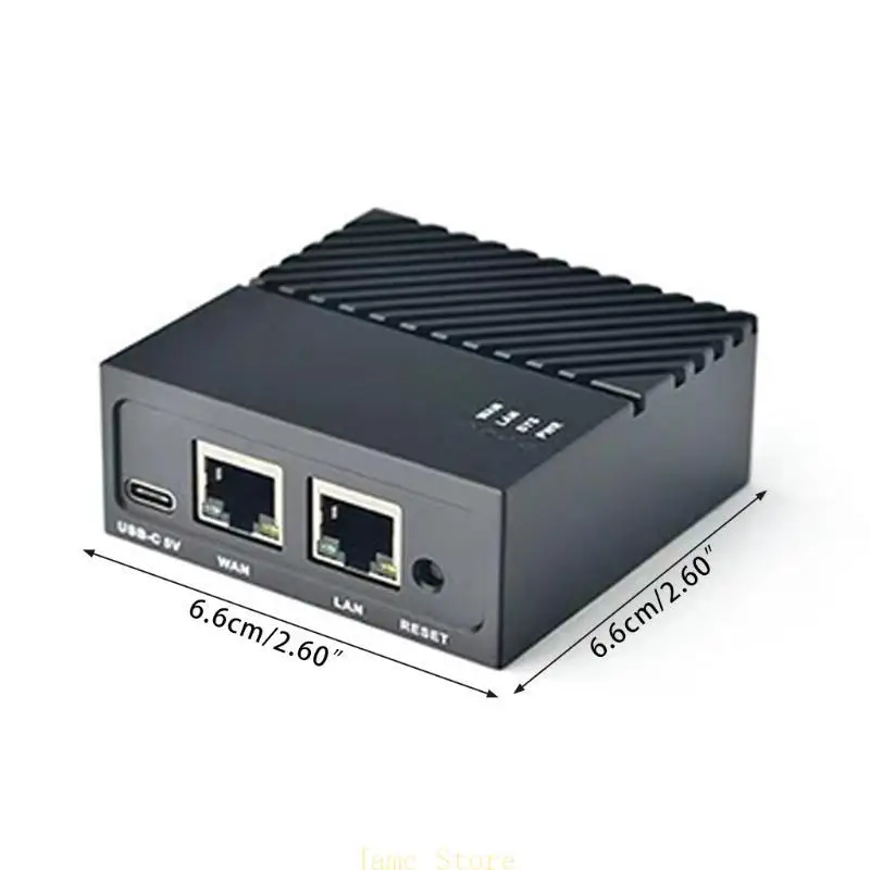 LX0B NANOPI R4S Mini router 1GB/4GB LPDDR4 Full Metal per Shell RK3399 Porta Ethernet a doppia gigabit per IoT NAS per