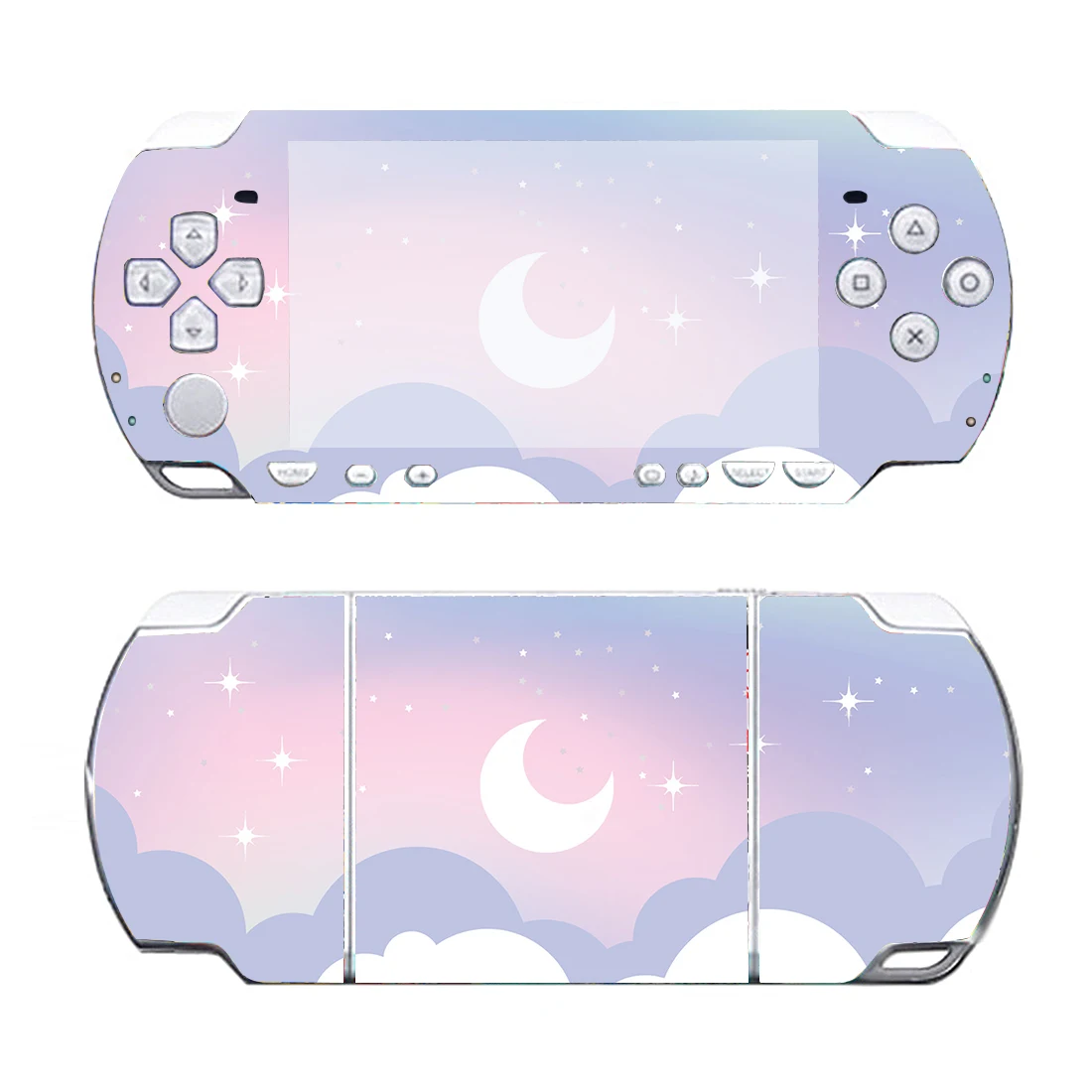 السماء المرصعة بالنجوم القمر جلد فينيل ملصق حامي ل PSP2000 PSP 2000 ملصق مائي
