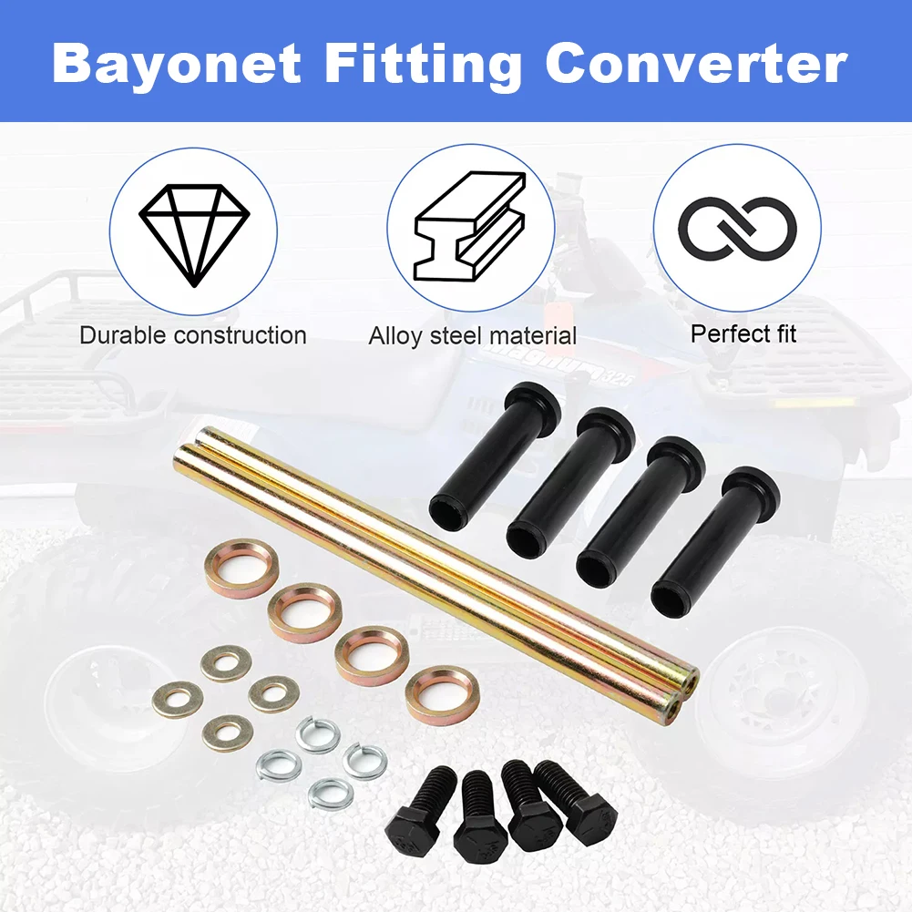 Front Lower A-ARM Bushing Shaft Kit Replaces 5020681 Front Lower A Arm Bushings Kit W/Shaft for Trail Blazer 250 330 400 Etc