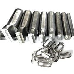 (50set + strumento di installazione + strumento di perforazione) 16/18/20/22/25/30/40mm occhielli ovali in metallo fori di soffiaggio ovali tenda tettuccio a Gas fori di Roping