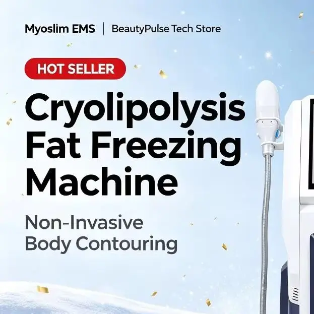 Cold Lipolysis Machine 360° Cooling Fat Freezing Body Shaping Dual Handle 6 Changeable Probes Salon Beauty Equipment  A38