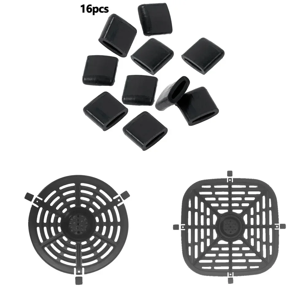 16 Pcs Air Fryer Tips For Air Fryer Grill Pan Rubber Bumpers Replacement Protective Cover Kitchen Accessories