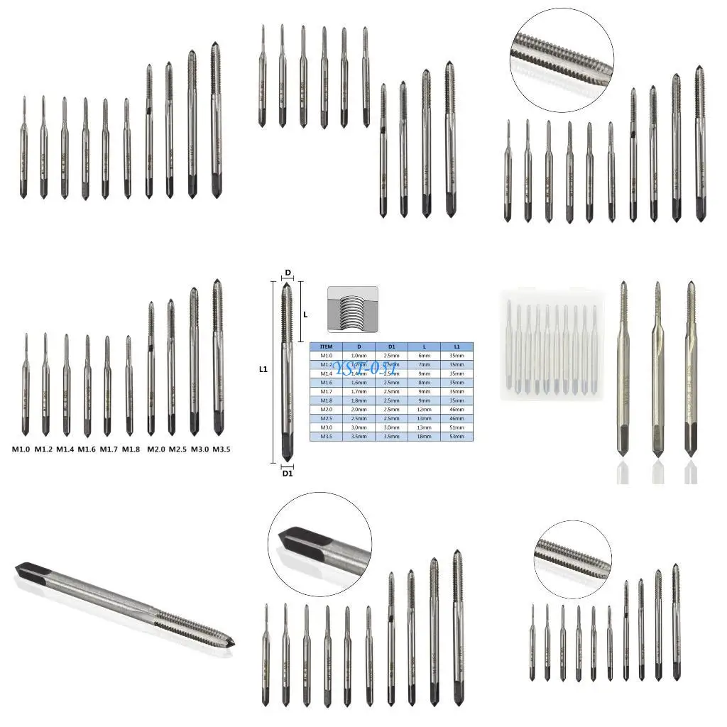 

E15A Machine Tap Set Crafted From High Speed Steel For Threading Applications Offering Stability And Efficient Performances